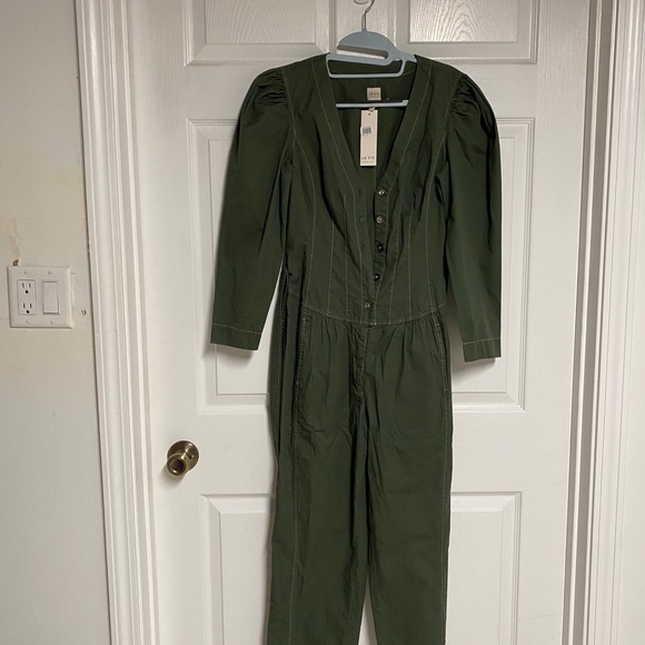 LA VIE REBECCA TAYLOR Pants - NWT La Vie Rebecca Taylor Puff Sleeve Jumpsuit